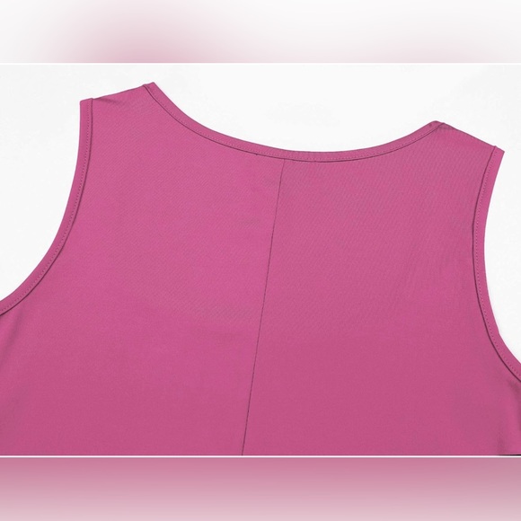 197. SMALL VIVINEW (HOT PINK) Maternity Dress Sleeveless Tie Waist Elegant Fitt - Picture 7 of 9